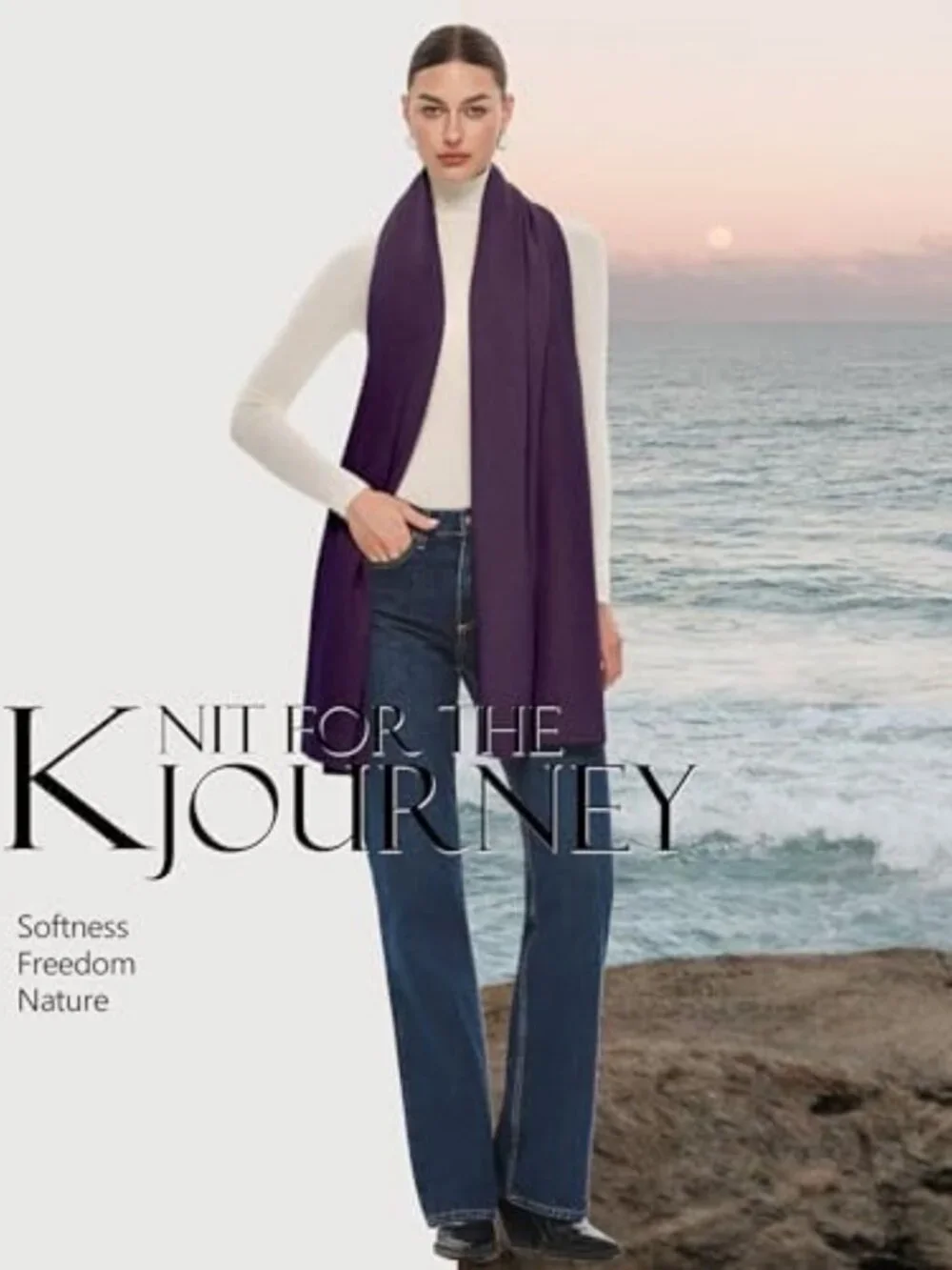 Elegant Pashmina Shawl Wrap for Weddings, Evenings & Winter - Large Scarf